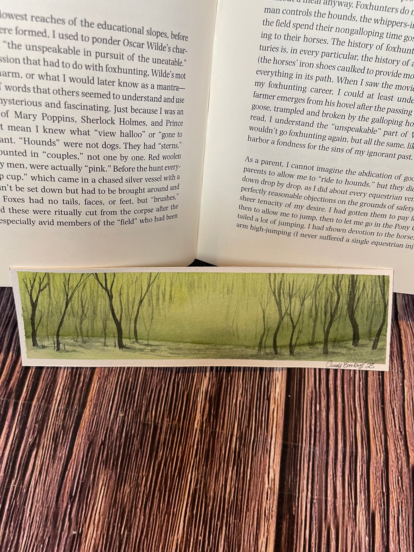 Foggy Forest Bookmark
