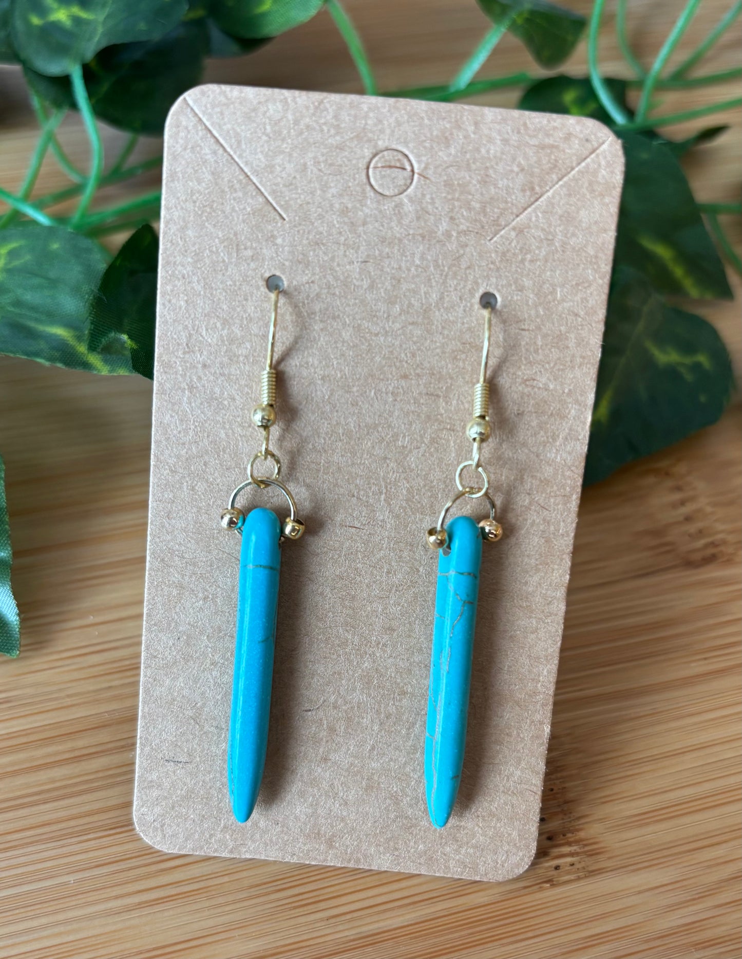 Turquoise Pendant Earrings
