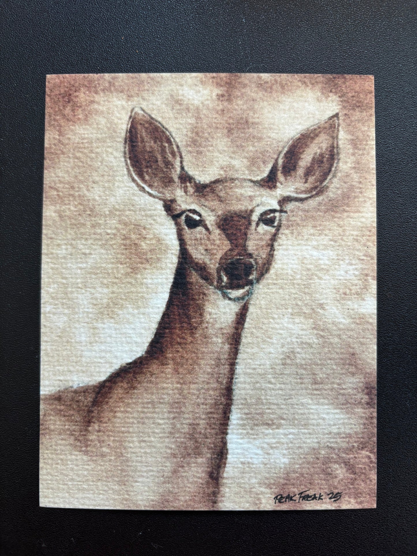 PRINT - Delores Walnut Ink Painting