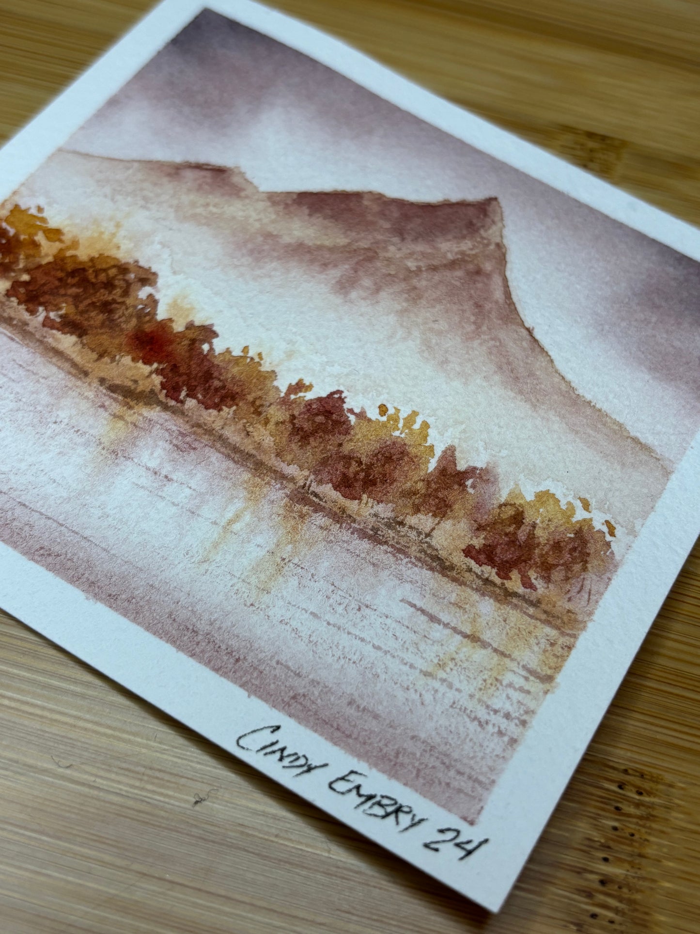 Fall Memory Mini Watercolor Painting