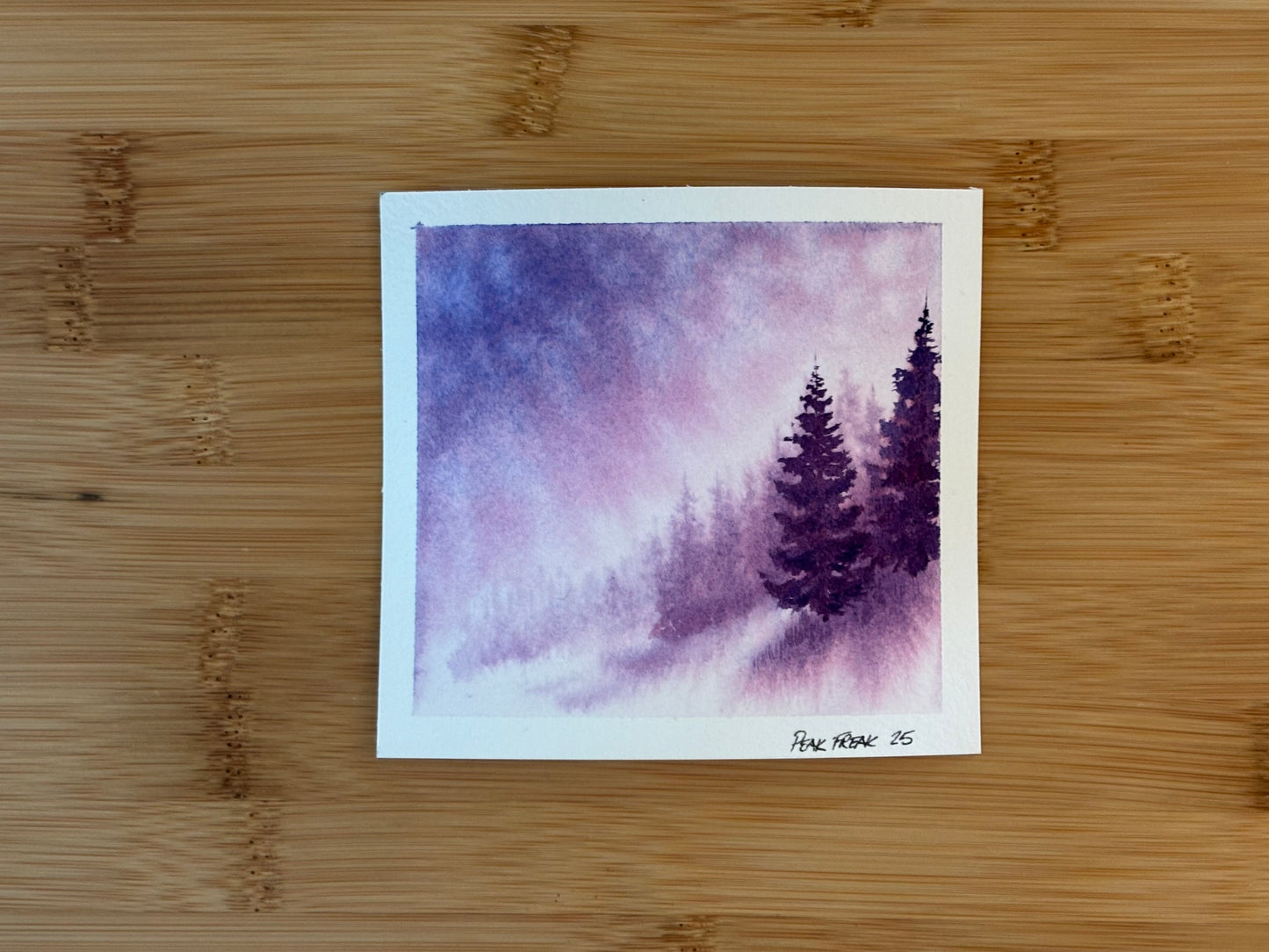 Purple Forest Mini Watercolor