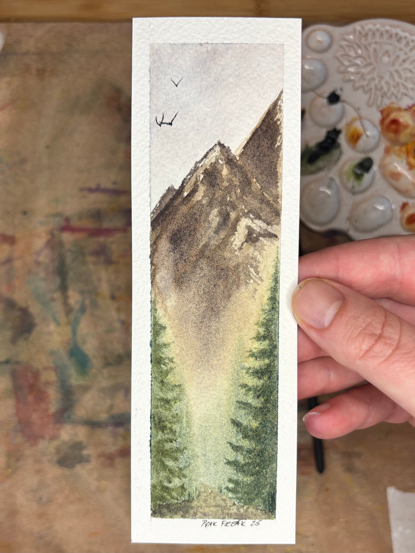 A Mountain Path Bookmark