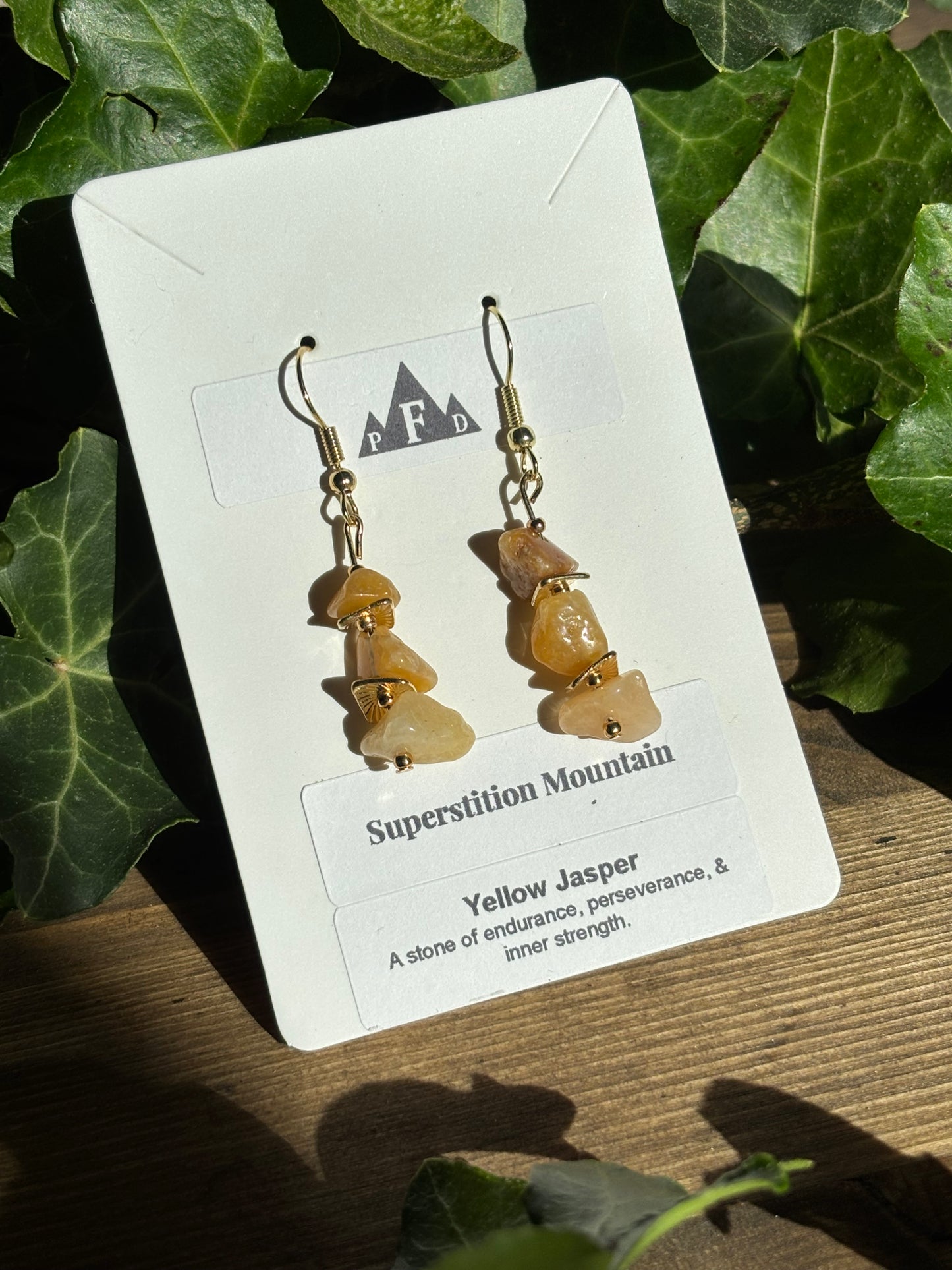 Superstition Mountain Yellow Jasper Earrings