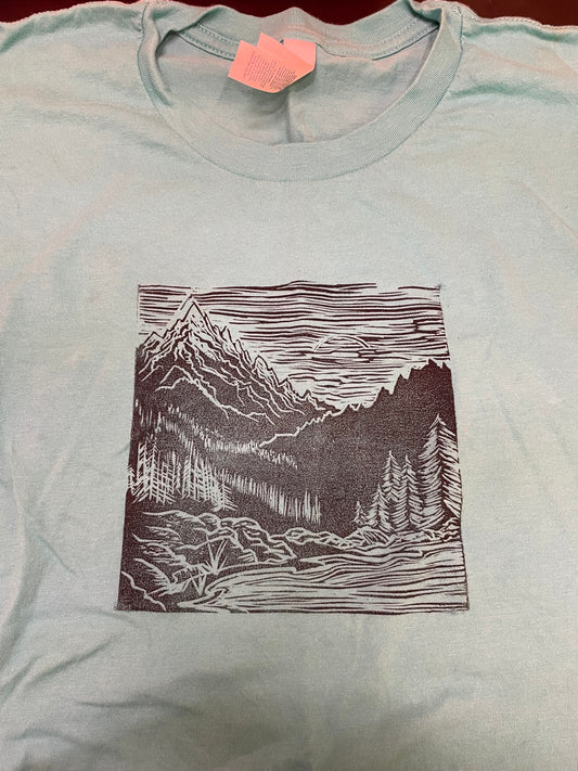 Mountain Print Unisex -Shirt