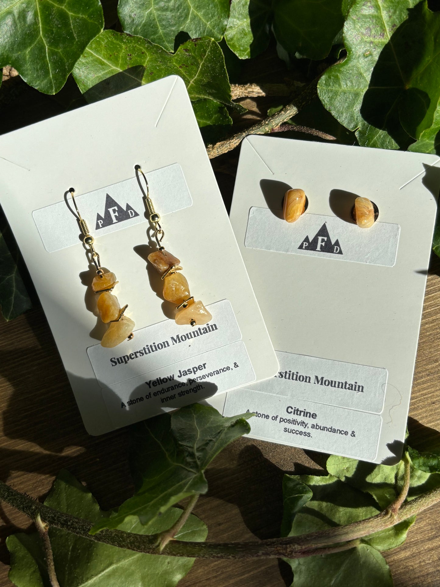 Superstition Mountain Yellow Jasper Earrings