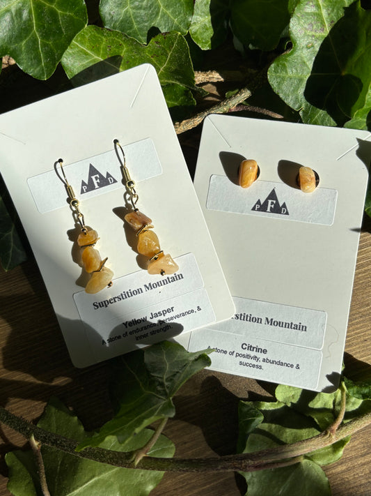Superstition Mountain Yellow Jasper Earrings