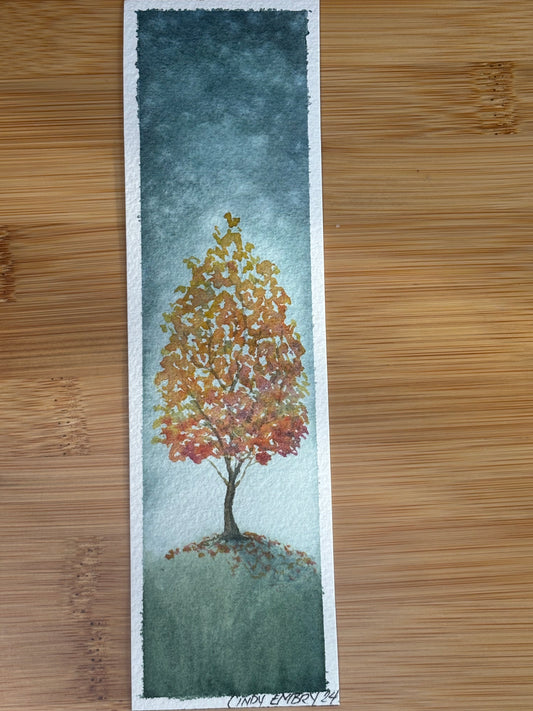 Stormy Watercolor Bookmark