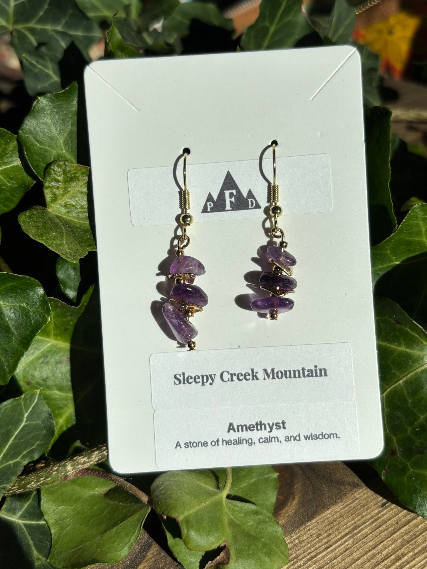 Sleepy Creek Mountain Amethyst Earrings