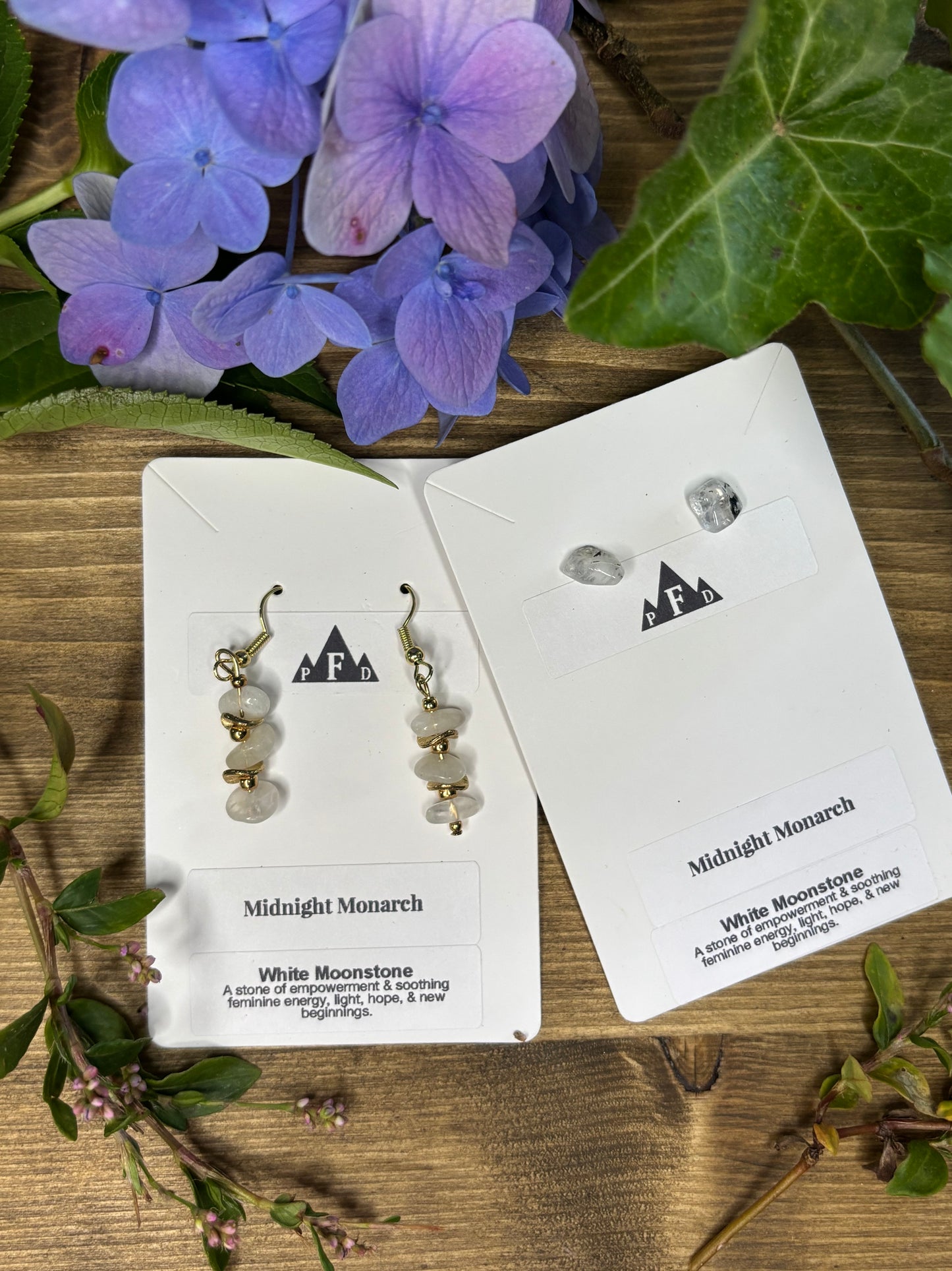 Midnight Monarch Moonstone Jewelry