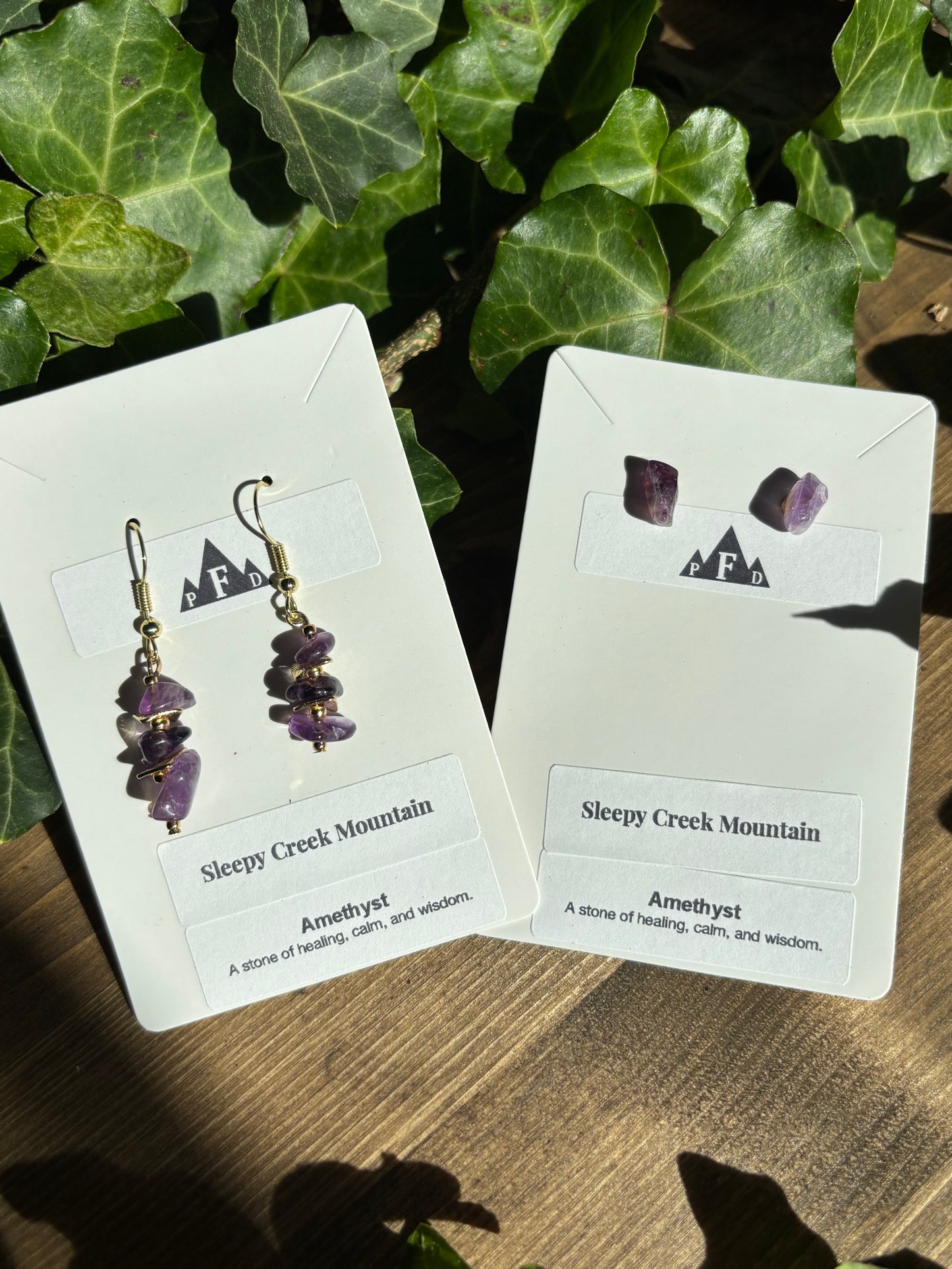 Sleepy Creek Mountain Amethyst Earrings