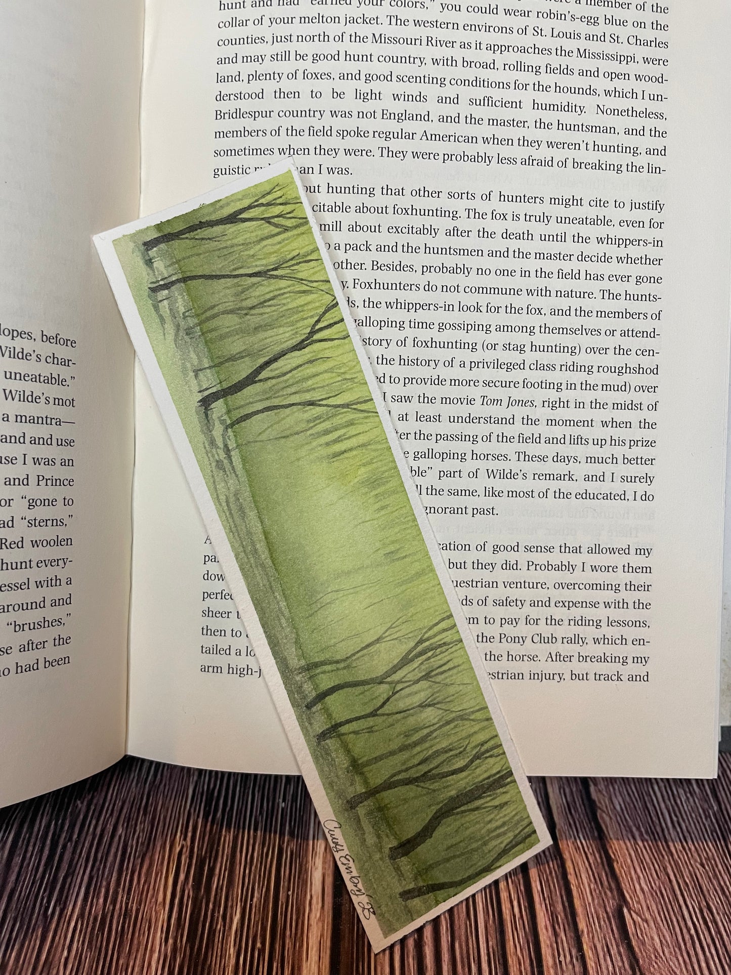 Foggy Forest Bookmark