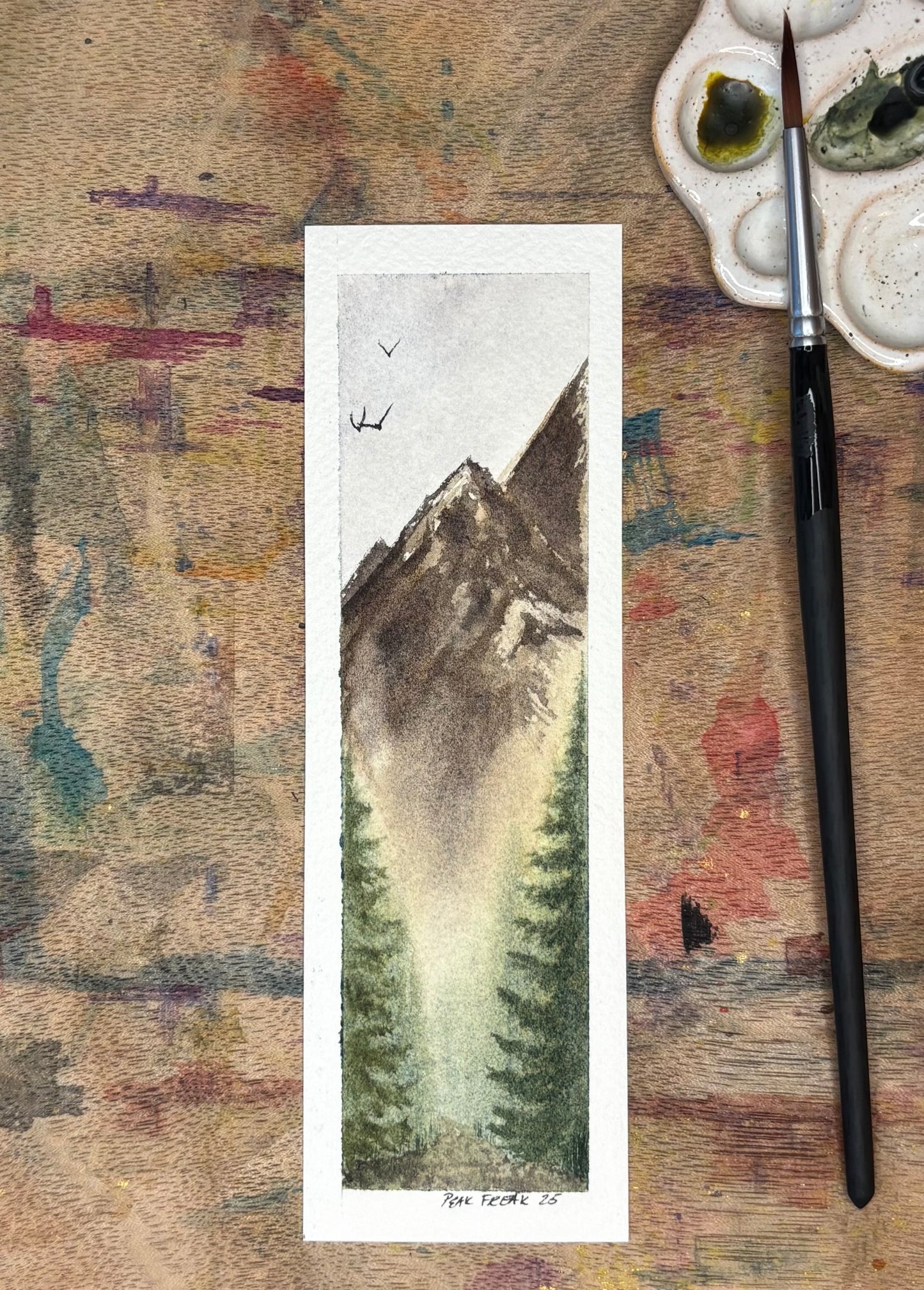 A Mountain Path Bookmark