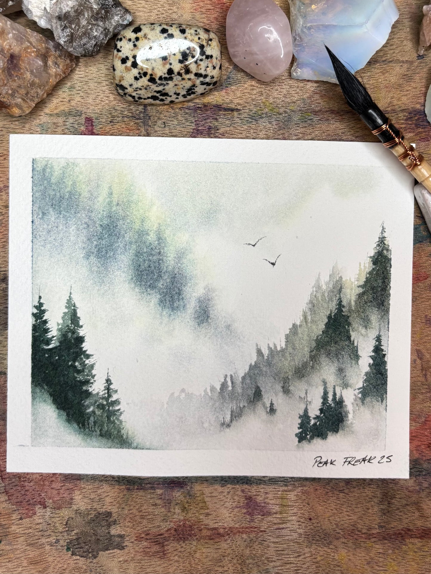 Fly Mini Watercolor Painting