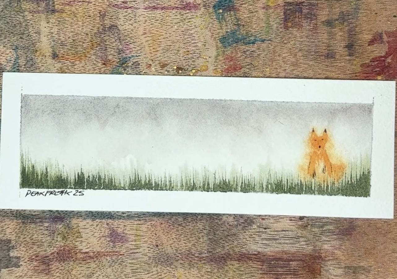 Zero Fox Given Watercolor Bookmark