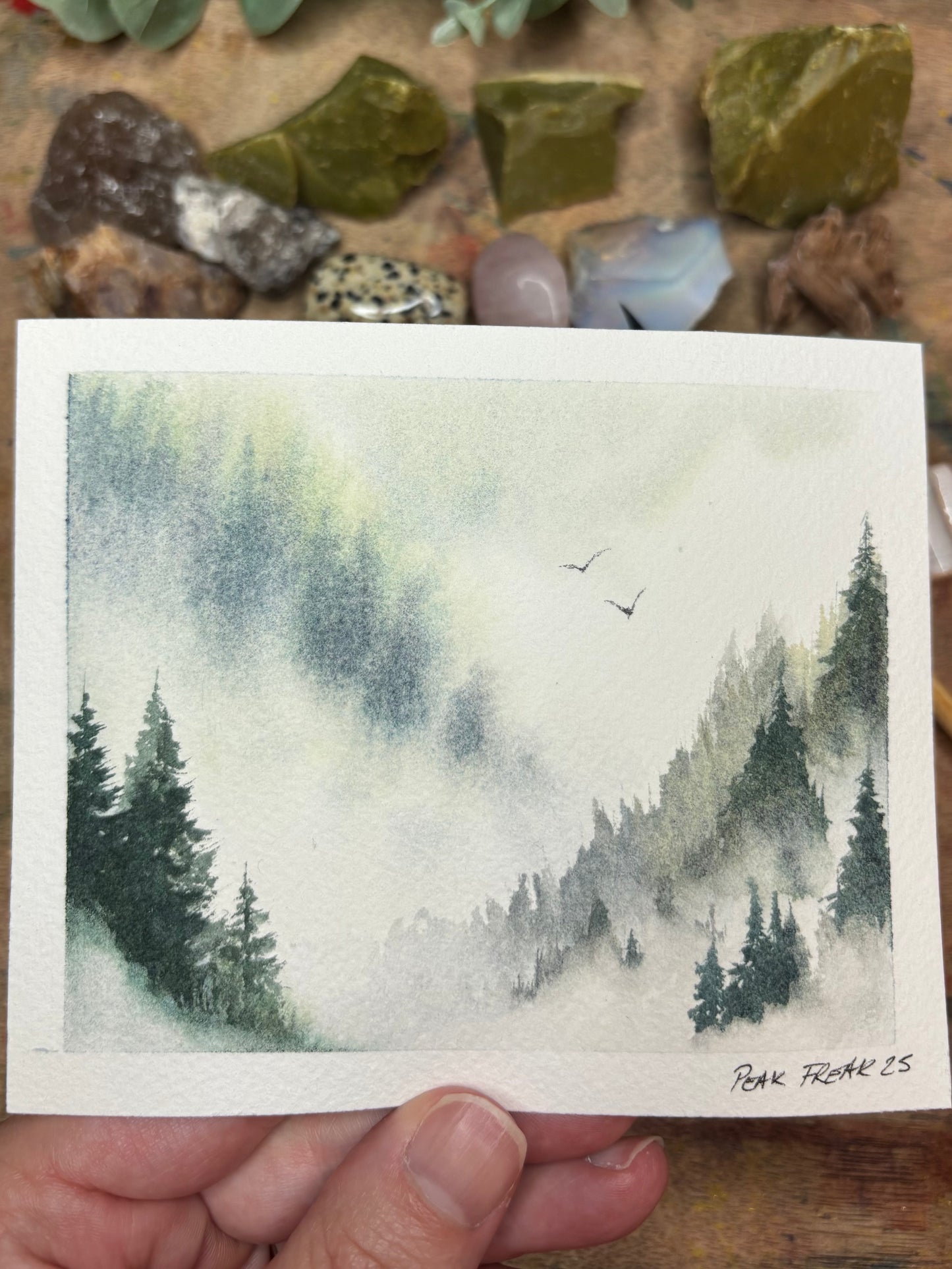 Fly Mini Watercolor Painting