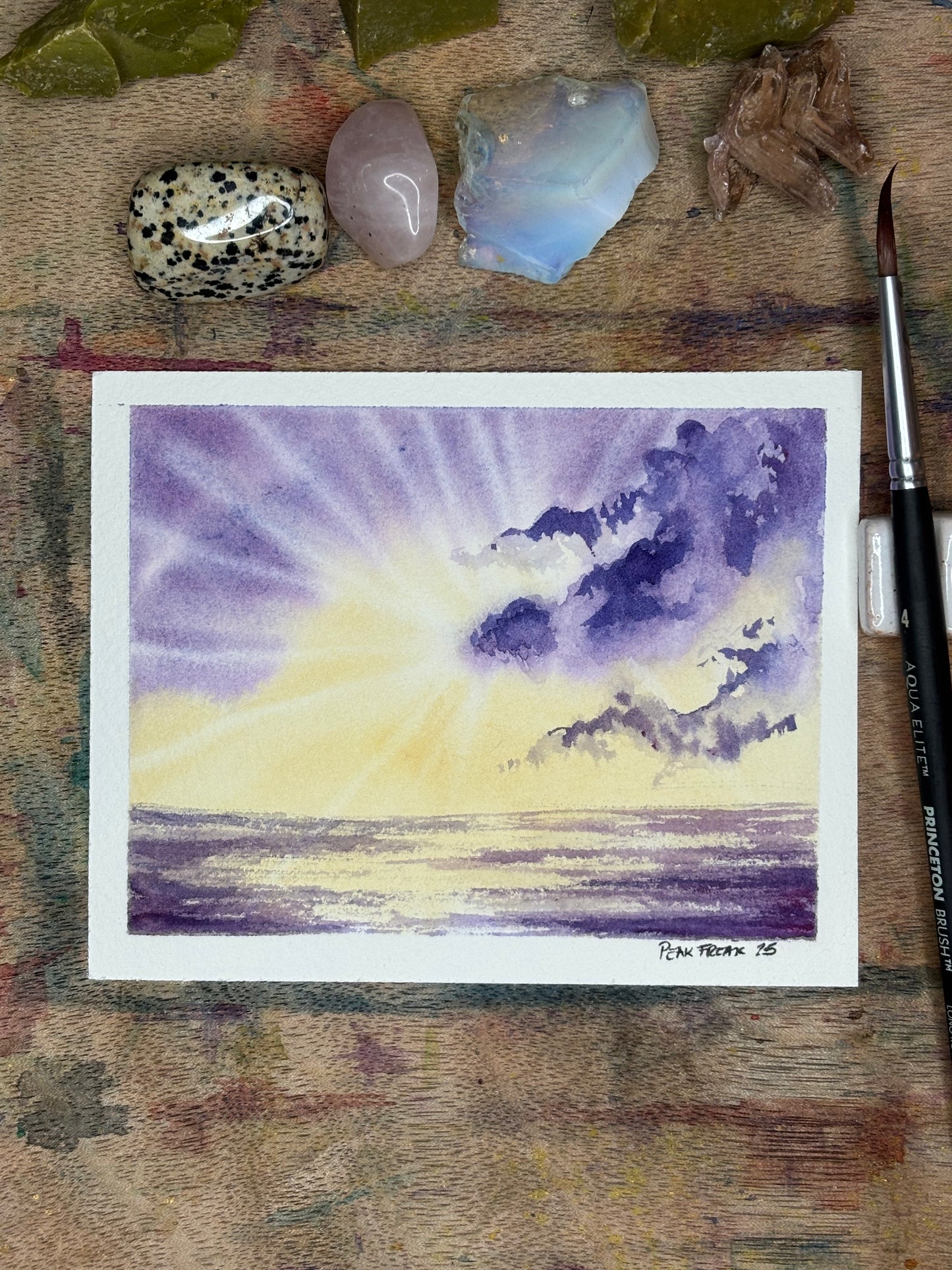 Adrift Mini Watercolor Painting