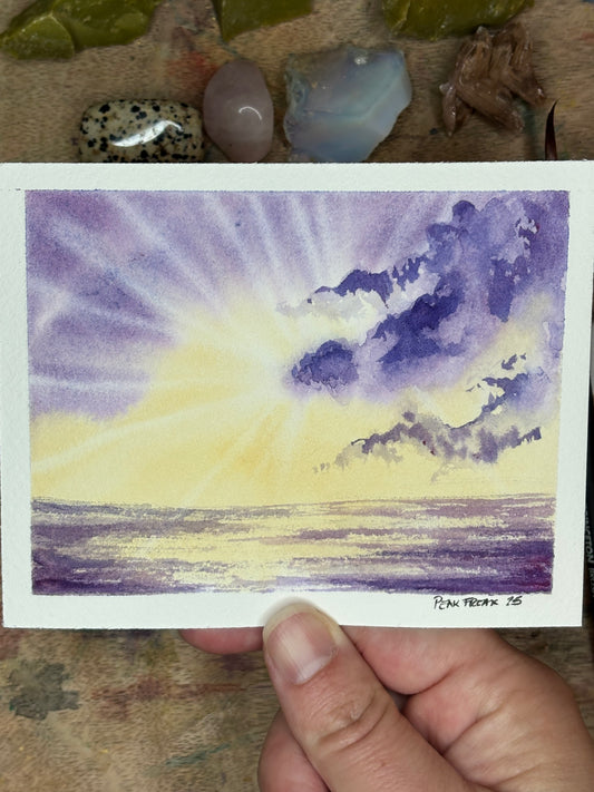 Adrift Mini Watercolor Painting