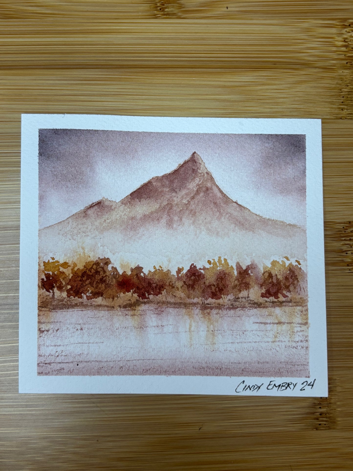 Fall Memory Mini Watercolor Painting
