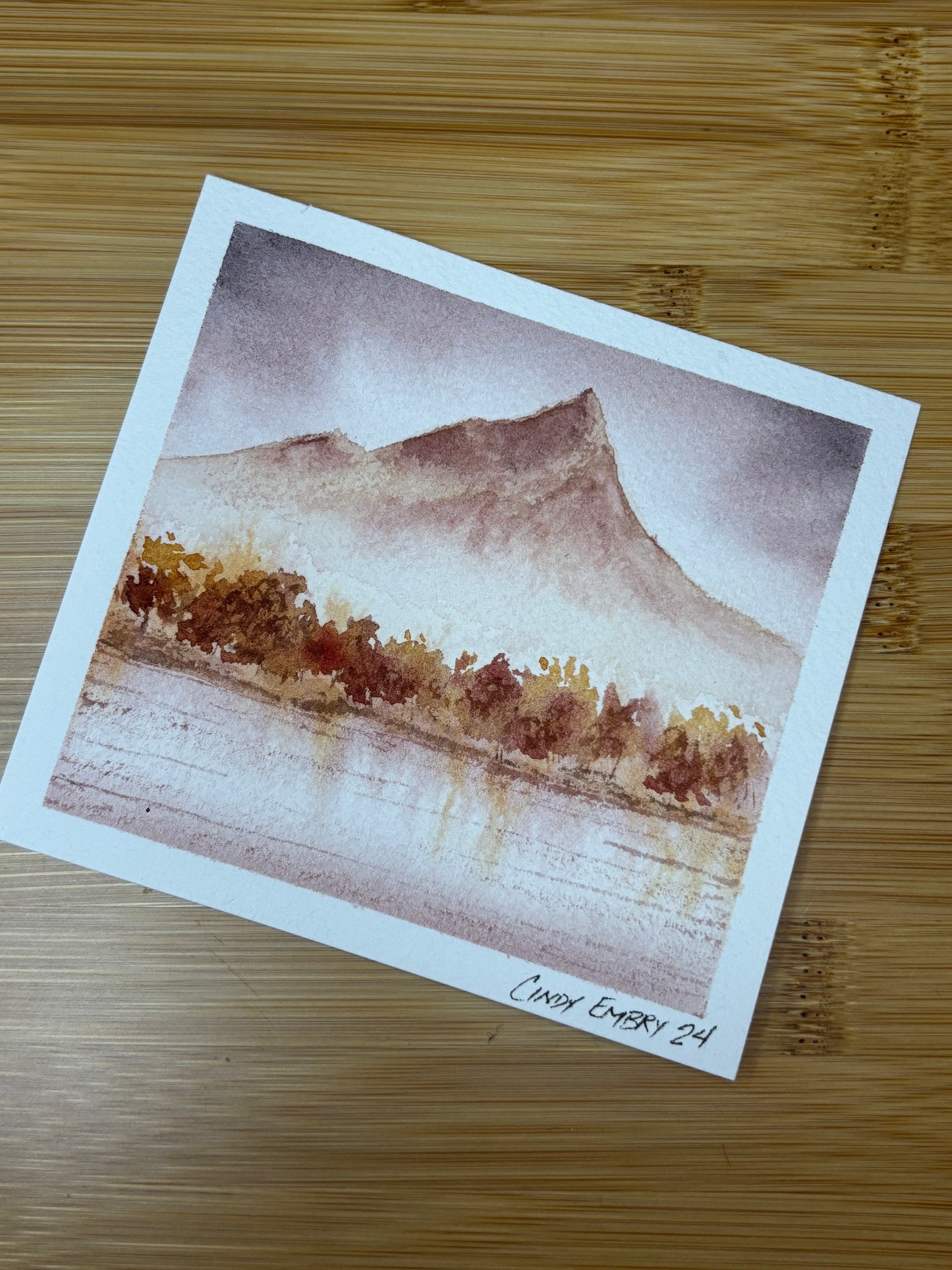 Fall Memory Mini Watercolor Painting