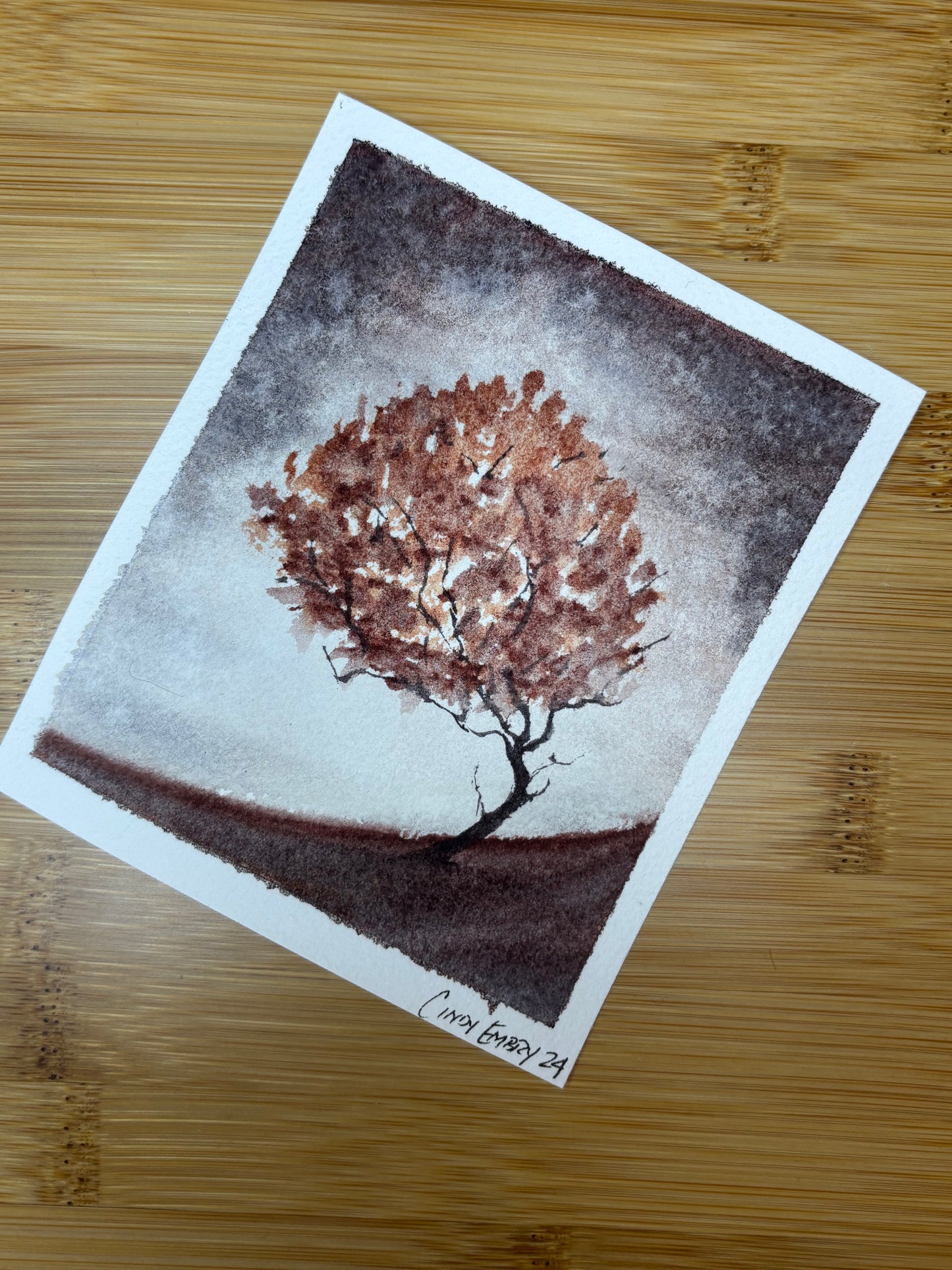 Solitude Mini Watercolor Painting