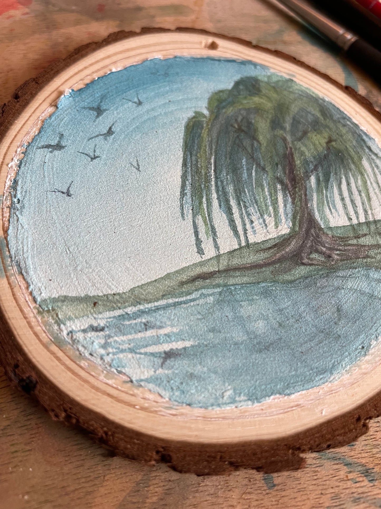 Willow Tree 1 Wood Disc