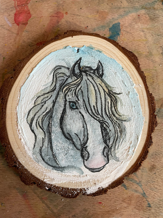 Gray Horse Wood Disc