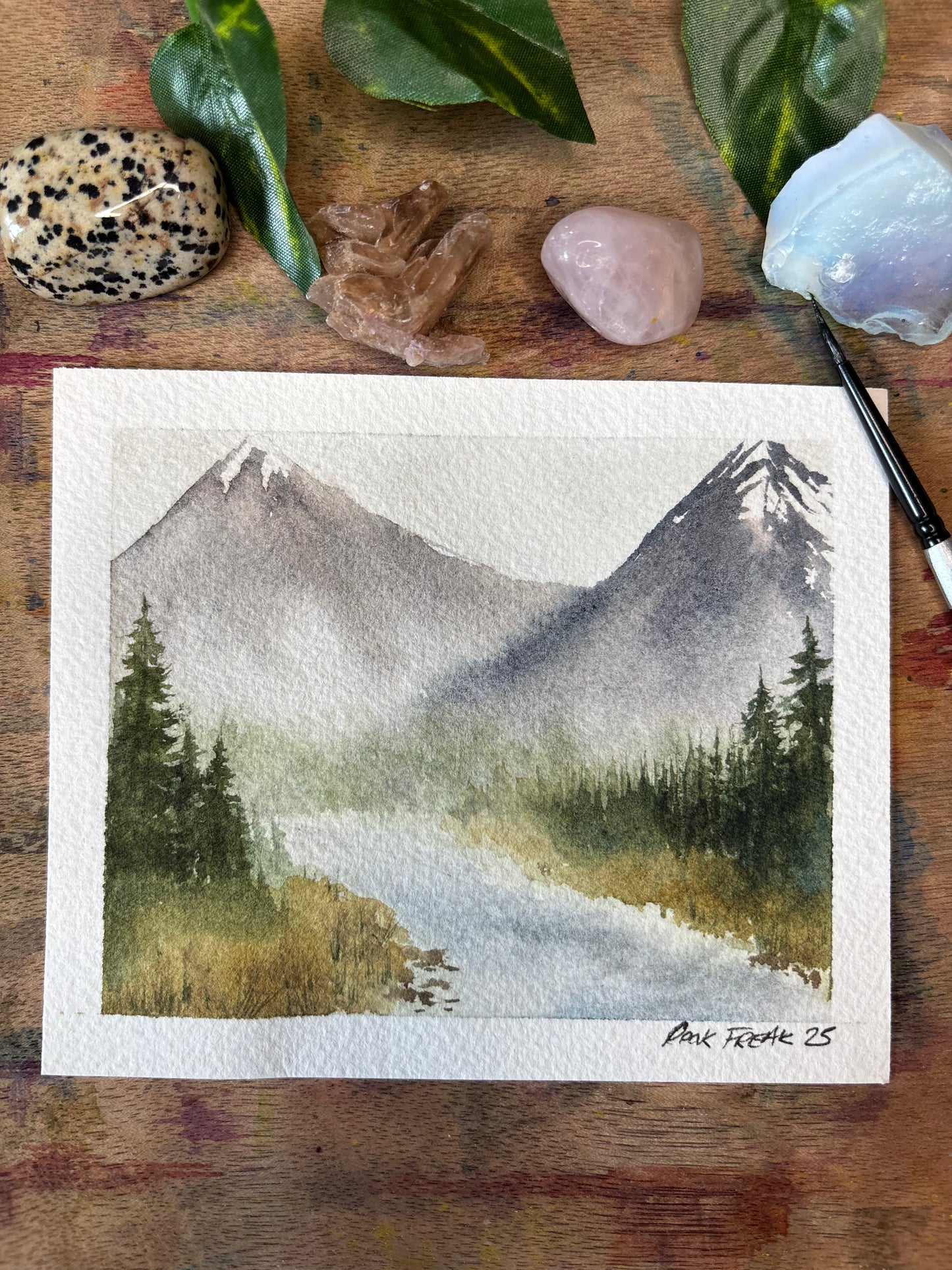 Be Still Mini Watercolor Painting