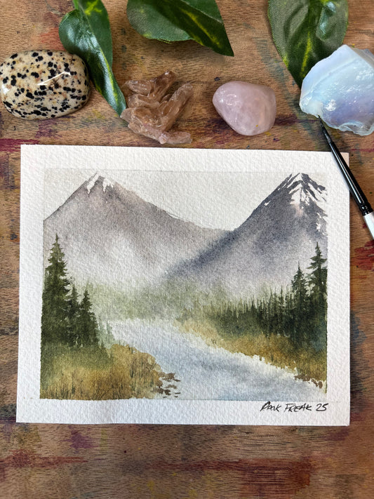 Be Still Mini Watercolor Painting