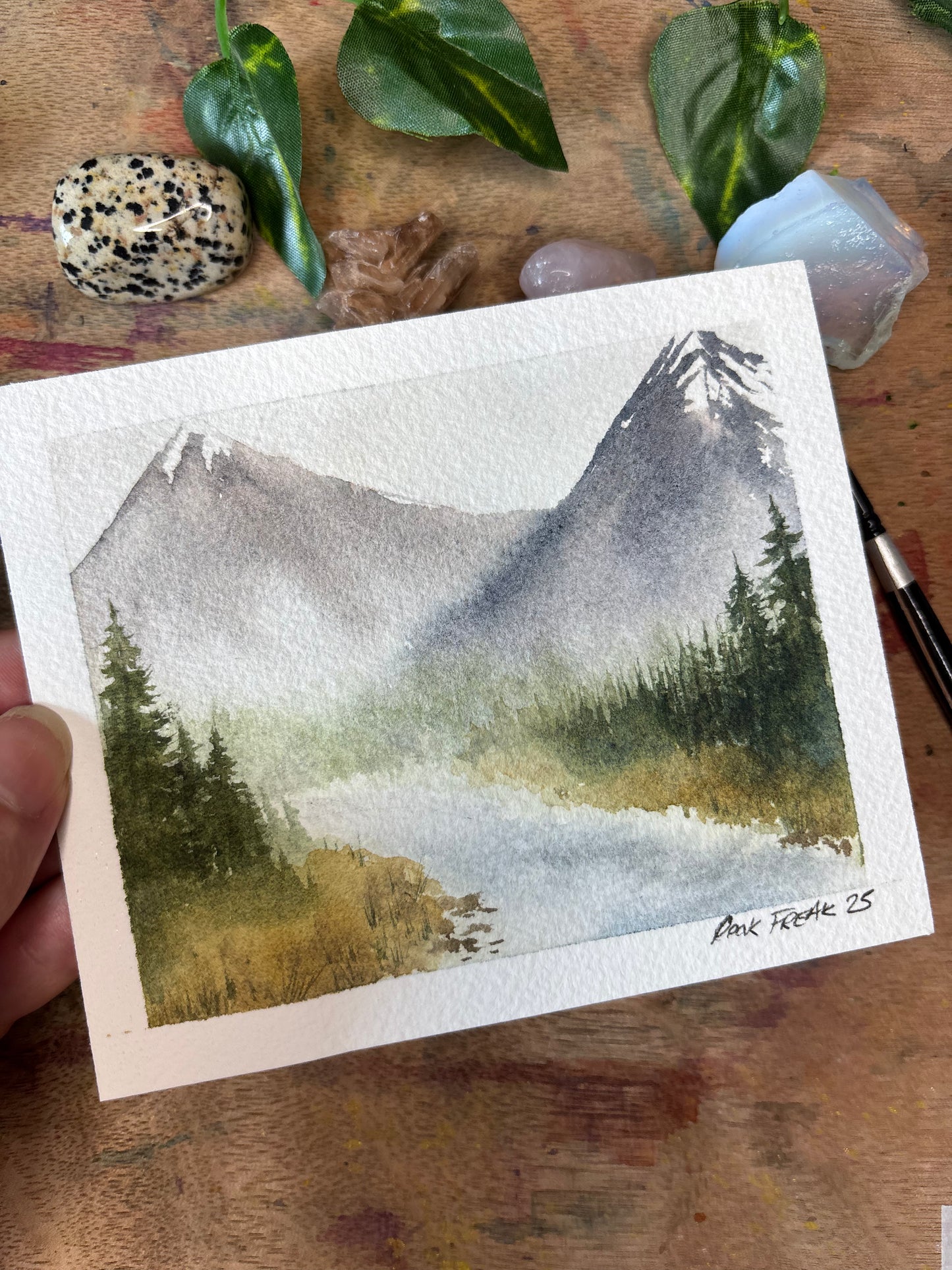 Be Still Mini Watercolor Painting