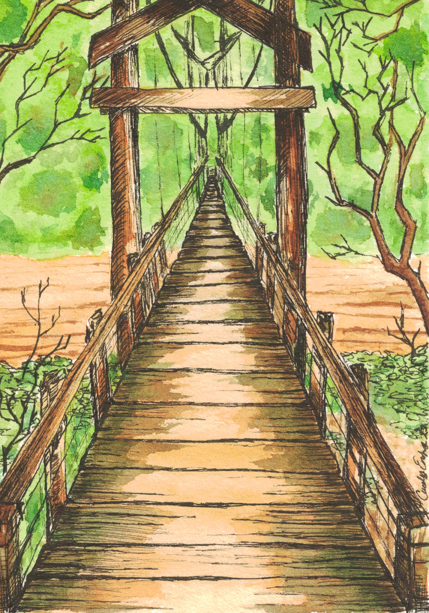 RRG Print Collection - Sheltowee Bridge